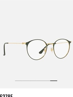 Ray-Ban Eyeglasses Frames RB6378 green Gold Round Full Rim